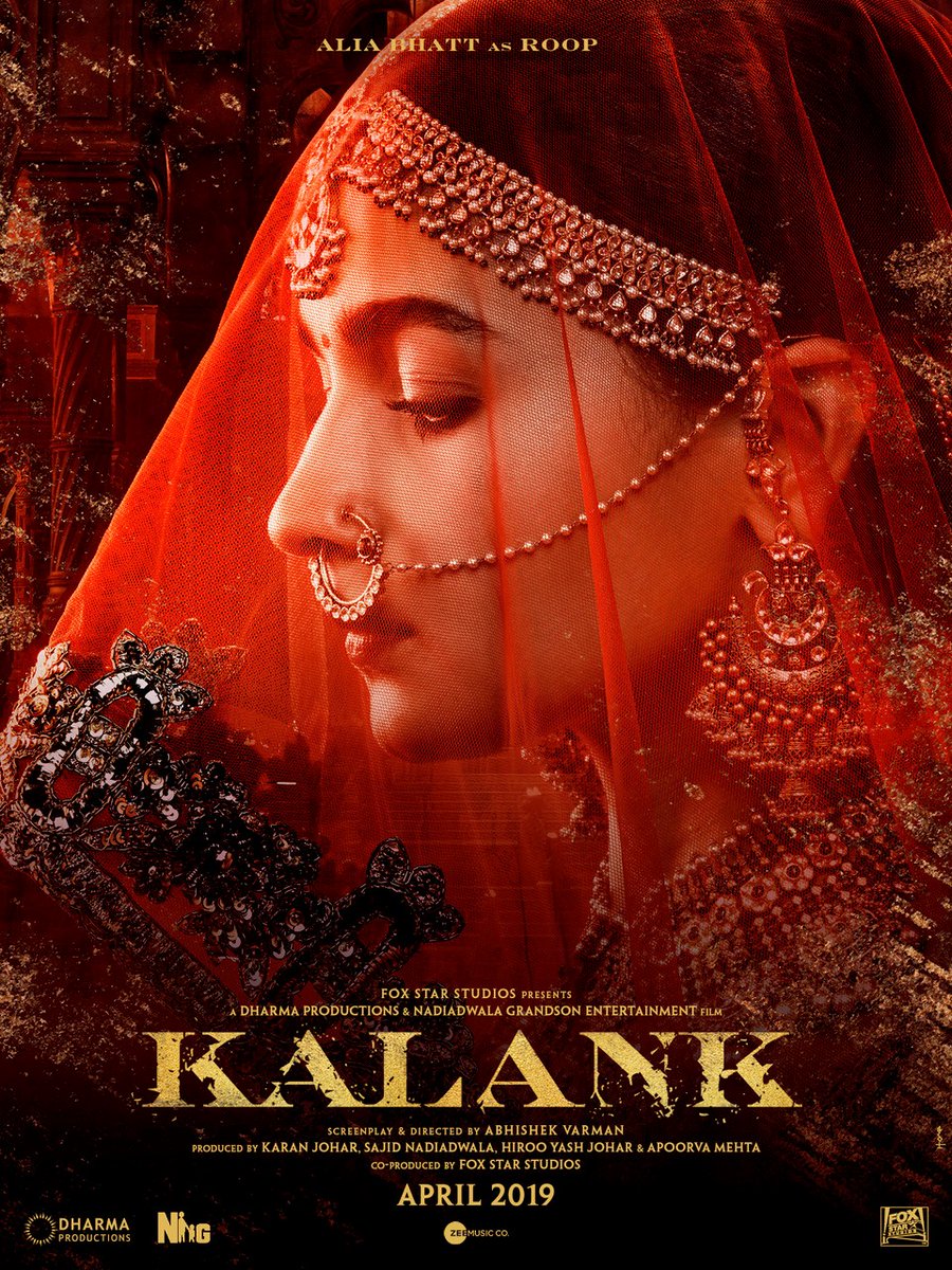 #WomenofKalank! Alia Bhatt looks mesmerising as Roop in her FIRST LOOK from Kalank