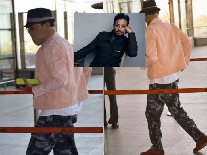 Irrfan Khan spotted at the Mumbai airport after 8 months  FIRST PICS: Amid cancer treatment, Irrfan Khan spotted at the Mumbai airport; Hides his face!