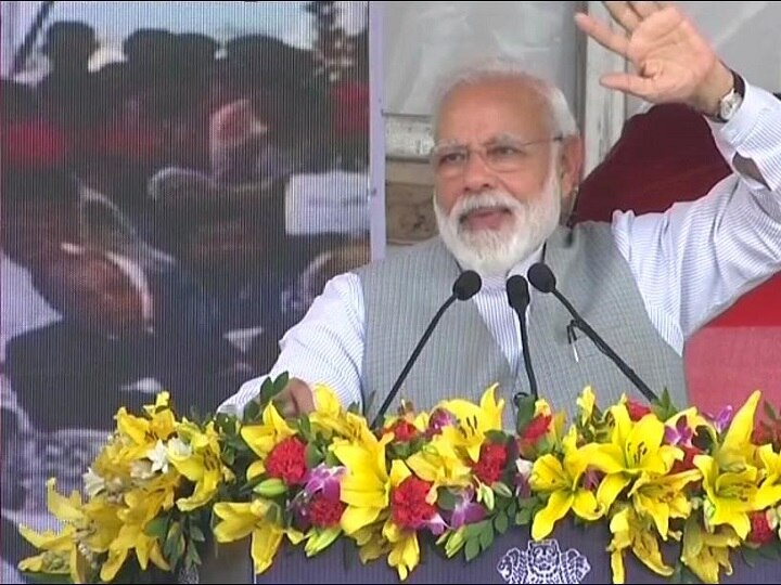 Narendra Modi in Greater Noida: PM addresses mega rally; says previous govt stalled development works Previous govt stalled development works, says PM Modi in Greater Noida