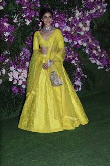 Akash Ambani-Shloka Mehta Wedding: Alia Bhatt looks ELEGANT in yellow lehenga (SEE PICS)
