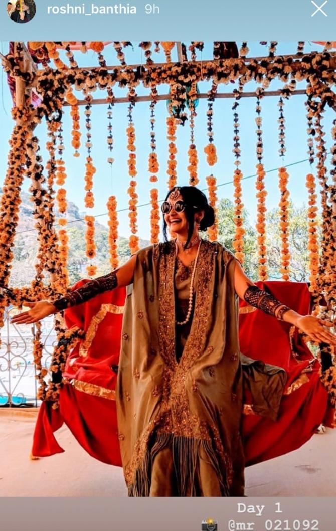 PICS: 'Naamkarann' actor Puru Chiber & Roshni Bathnia's pre-marriage festivities start with Mehendi & Sangeet ceremony!