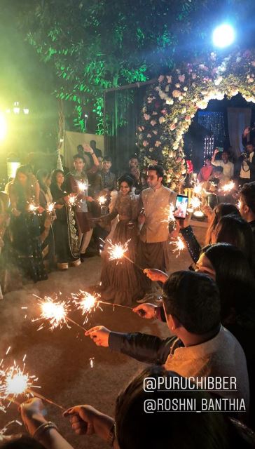 PICS: 'Naamkarann' actor Puru Chiber & Roshni Bathnia's pre-marriage festivities start with Mehendi & Sangeet ceremony!