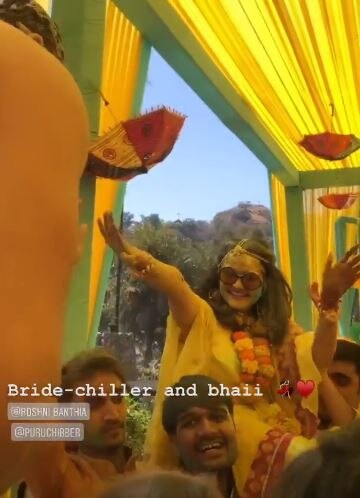 Naamkarann' actor Puru Chibber & ladylove Roshni's haldi ceremony pics are OUT!