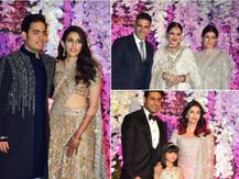 PICS: Akshay Kumar, Abhishek Bachchan & other B\'wood stars attend Akash Ambani-Shloka Mehta\'s Wedding Reception