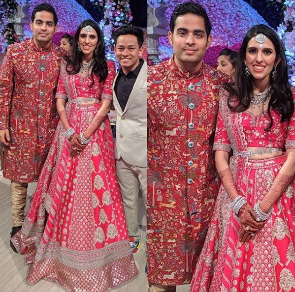 FIRST PIC from Akash Ambani-Shloka Mehta's WEDDING RECEPTION is here; Newlyweds look like a match made in heaven!