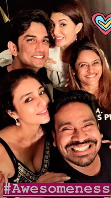 Also seen at the party was Tabu