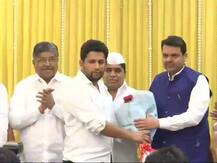 Big jolt to Congress in Maharashtra; Sujay Vikhe Patil, son of Leader of Opposition, joins BJP