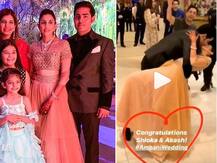 Newlyweds Akash Ambani-Shloka Mehta\'s KISS of Love Video goes viral from their Wedding!