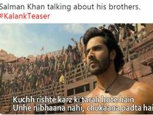 Kalank Teaser: Varun Dhawan, Alia Bhatt\'s dialogues inspires hilarious memes; Even Salman Khan isn\'t spared!