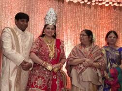 Newly married TV actress Surbhi Tiwari gets a silver crown from her mother-in-law as a wedding gift
