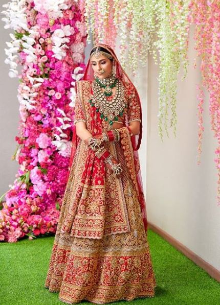 Shloka Mehta makes a HEAVENLY BRIDE in red & gold lehenga in these UNSEEN PICS from her GRAND WEDDING!