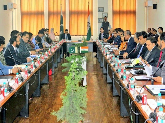 Kartarpur corridor talks between India and Pakistan underway at Attari Kartarpur corridor talks between India and Pakistan begin at Attari