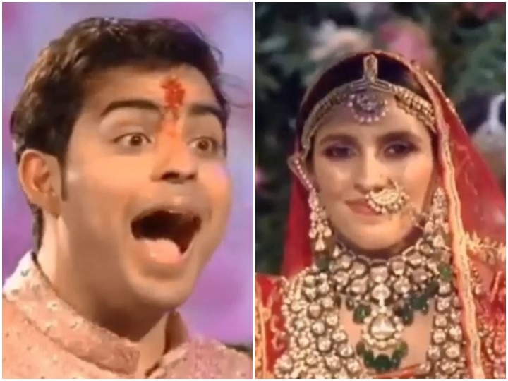 Akash Ambani's reaction on seeing Shloka Mehta as BRIDE will make you gush!  WATCH: Akash Ambani's JAW-DROPPING reaction on seeing Shloka Mehta as BRIDE will make you gush!