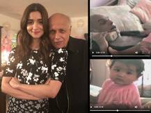 Alia Bhatt Birthday: Mahesh Bhatt shares a throwback video of toddler Alia sitting on his chest while he sings the B\'day song to her!