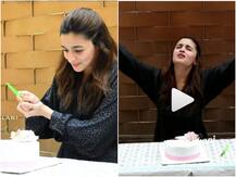 WATCH: \'Aaj main cake kha sakti hu\'- Alia Bhatt celebrates her birthday with paps; asks them to sing a song