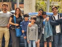 PIC! Sonali Bendre enjoys lunch outing with hubby, Hrithik Roshan, Sussanne & kids gang; Celebrates ‘normal life’!