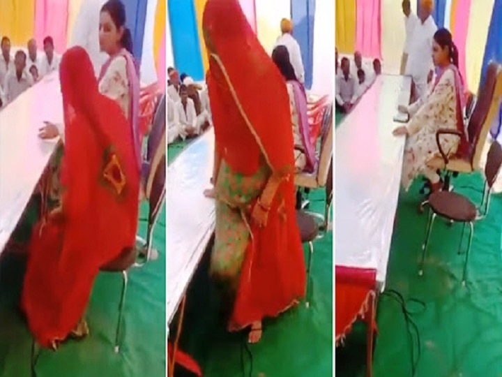 VIDEO: Rajasthan Congress MLA Divya Maderna tells woman sarpanch to sit on floor, Sarpanch Sangh demands apology VIDEO: Rajasthan Congress MLA Divya Maderna tells woman sarpanch to sit on floor, Sarpanch Sangh demands apology