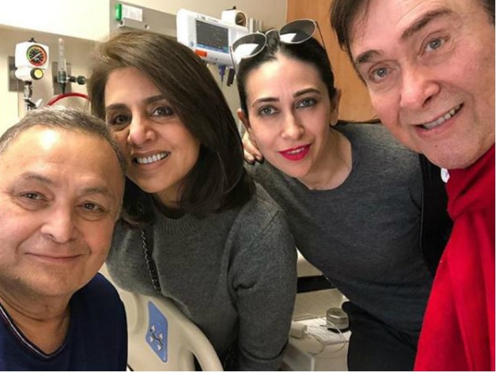 Randhir Kapoor, Karisma Kapoor meet Rishi Kapoor in New York! SEE PIC! PIC: Randhir Kapoor, Karisma Kapoor meet Rishi Kapoor in New York!