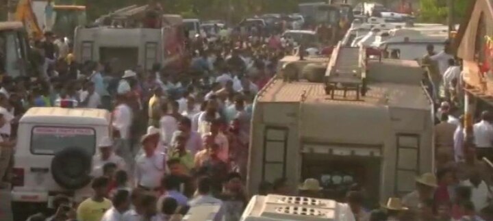 Chief Minister H D Kumaraswamy said he was shocked to learn about the collapse of the under construction building. (ANI)