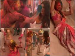 NO COLD WAR! WATCH: Komolika Hina Khan & Prerna Erica Fernandes play Holi together on Kasautii Zindagii Kay sets!