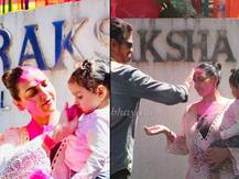 Holi 2019: 2nd time pregnant Esha Deol celebrates with husband Bharat & daughter Radhya Takhtani