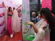 Holi 2019: Bollywood celebs Varun Dhawan, Sunny Leone, Kajol, star kids Taimur-Inaaya & others celebrate!