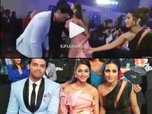Amid cold-war reports, Hina Khan helps Erica Fernandes with her dress at Indian Telly Awards 2019