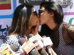 Watch: TV actress Nia Sharma and Reyhna Pandit lock lips at a Holi party; Video goes VIRAL!