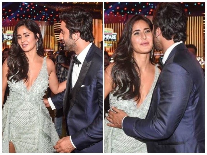 Filmfare Awards 2019: Ex-couple Ranbir Kapoor & Katrina Kaif share a hug as they greet each other! SEE PICS! PICS: Ex-couple Ranbir Kapoor & Katrina Kaif share a hug as they greet each other at 'Filmfare Awards 2019'!