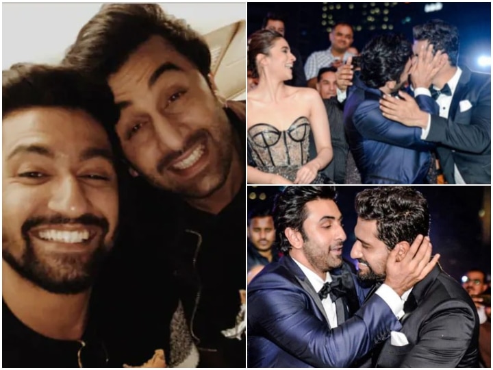 64th Filmfare Awards 2019: Ranbir Kapoor & Vicky Kaushal share a KISS after the former wins Best Actor Award for ‘Sanju’ (VIDEO) Filmfare Awards 2019: Ranbir Kapoor KISSES Vicky Kaushal before receiving Best Actor Award (PIC & VIDEO)