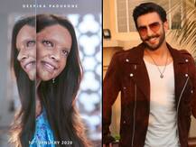 Chhapaak First Look: Here\'s how Ranveer Singh reacted to wife Deepika Padukone\'s acid attack survivor avatar