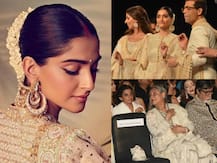 PICS: Sonam Kapoor walks the ramp sporting sindoor first time post marriage at Abu Jani-Sandeep Khosla fashion show