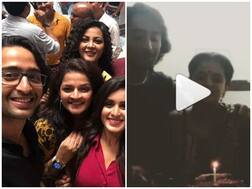 VIDEOS: Shaheer Sheikh shares birthday with THIS 'Yeh Rishtey..' co-star; duo cuts cake together on sets!