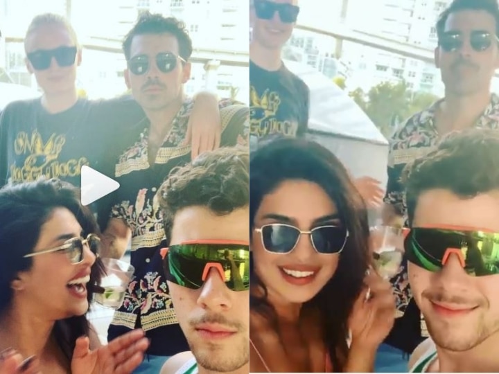 Priyanka Chopra,Nick Jonas, Joe Jonas & Sophie Turner dance to Kareena Kapoor’s Tareefan in Miami WATCH: Ye Bebo! Priyanka Chopra makes Nick Jonas, Joe Jonas & Sophie Turner dance to Kareena Kapoor’s Tareefan in Miami