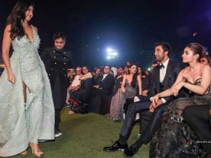 Alia Bhatt-Ranbir Kapoor HUG Katrina Kaif at Filmfare Awards 2019 IN PICS: Here's what happened when Katrina Kaif BUMPED INTO her EX Ranbir & his current girlfriend Alia Bhatt at Filmfare Awards 2019!