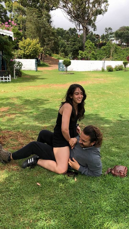 Aamir's 22 yr old daughter is often spotted at the film screenings with her father and the family spends vacations together too.