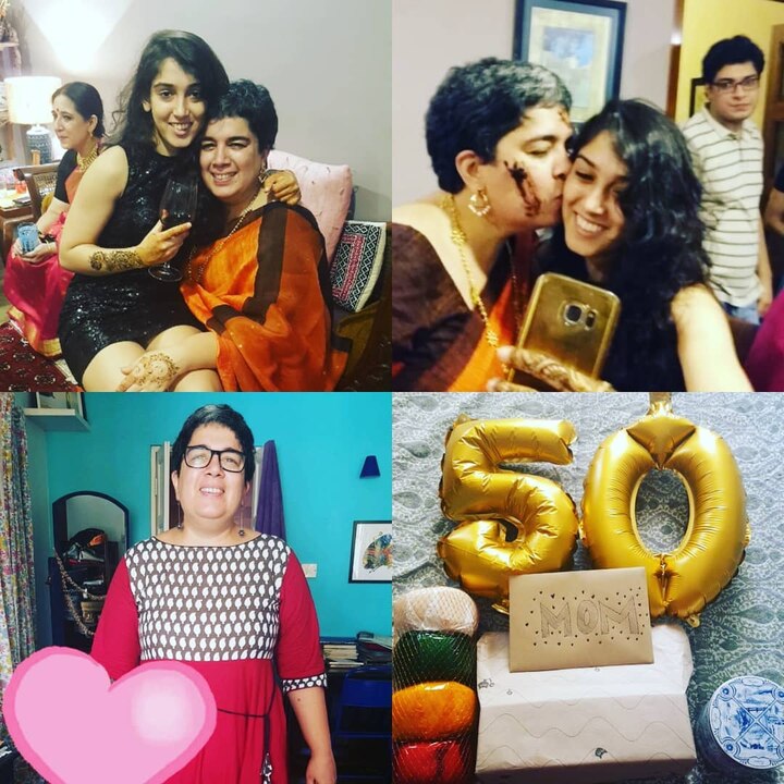 Ira celebrating mom Reena Dutta's 50th Birthday in Ocotber, 2017.