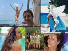 Malaika Arora dons bikini on Maldives vacation with friends! Arjun Kapoor REACTS to her pic!