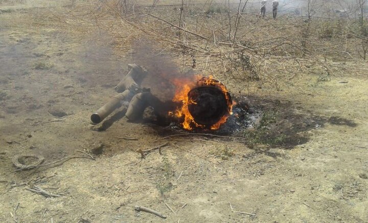 The pilot managed to eject safely as per reports./ Image: ANI