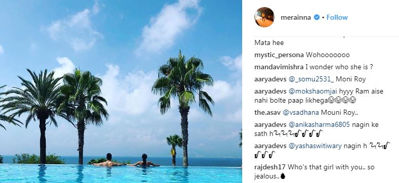 Mohit Raina shares pool picture with mystery girl, fans wonder if she is Mouni Roy or his new girlfriend