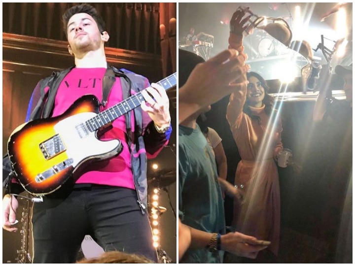 Nick Jonas' fan throws her bra for him during Atlanta concert; wife Priyanka Chopra picks it up to pass it to hubby! SEE PIC & VIDEOS! PIC-VIDEOS: Female fan throws her bra for Nick Jonas; Priyanka Chopra picks it up to pass it to him!