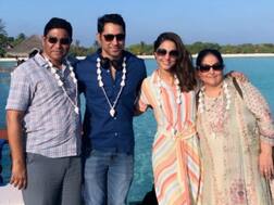 PICS-VIDEOS: 'Kasautii...' actress Hina Khan holidaying in Maldives with her family!
