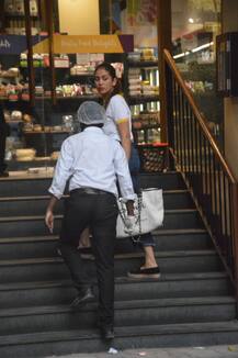 IN PICS: Shahid-Mira take daughter Misha out for grocery shopping and she is in no mood to leave her doting daddy!