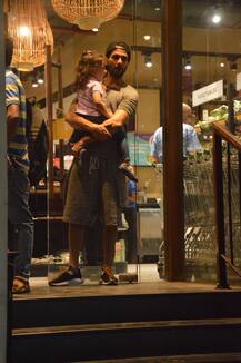 IN PICS: Shahid-Mira take daughter Misha out for grocery shopping and she is in no mood to leave her doting daddy!
