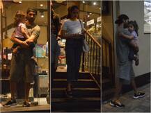IN PICS: Shahid-Mira take daughter Misha out for grocery shopping and she is in no mood to leave her doting daddy!