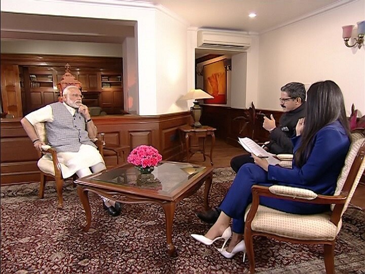 Narendra Modi Interview Highlights: 2 terms or 10, will work for people till last breath, says PM Narendra Modi Interview LIVE UPDATES PM pre poll dialogue with ABP News to begin shortly Narendra Modi Interview Highlights: 2 terms or 10, will work for people till last breath, says PM