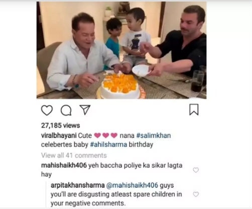 Salman Khan's sister Arpita hits back at trolls targeting son Ahil, calls them ‘Disgusting’