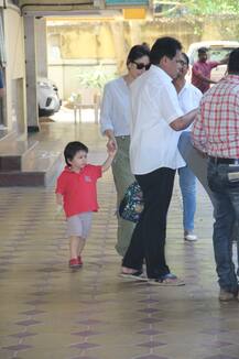 PHOTOS: Doting mommy Kareena Kapoor Khan picks up son Taimur Ali Khan from playschool!