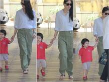 PHOTOS: Doting mommy Kareena Kapoor Khan picks up son Taimur Ali Khan from playschool!