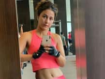 PICS & VIDEOS: Kasautii Zindagii Kay’s Hina Khan sweats it out in the gym post her Maldives family vacation; Flaunts her \'Mehnat Ka Paseena\'